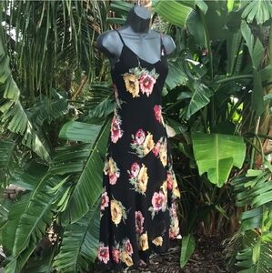 Ralph Lauren asymmetric floral Slip dress